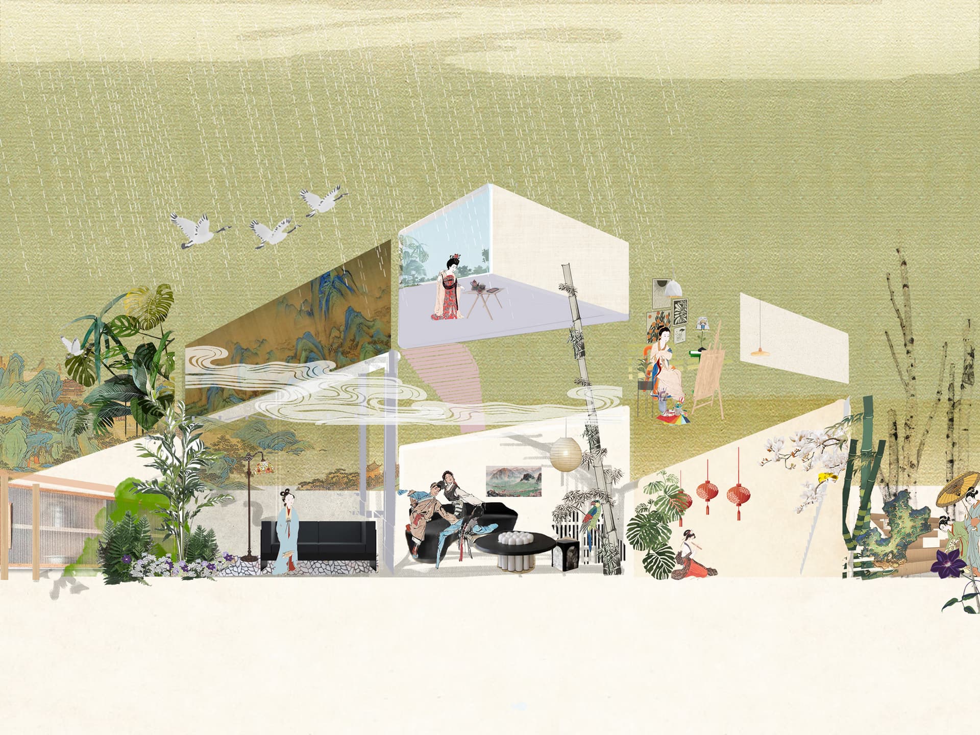 Visual experiment — broad landscape artwork